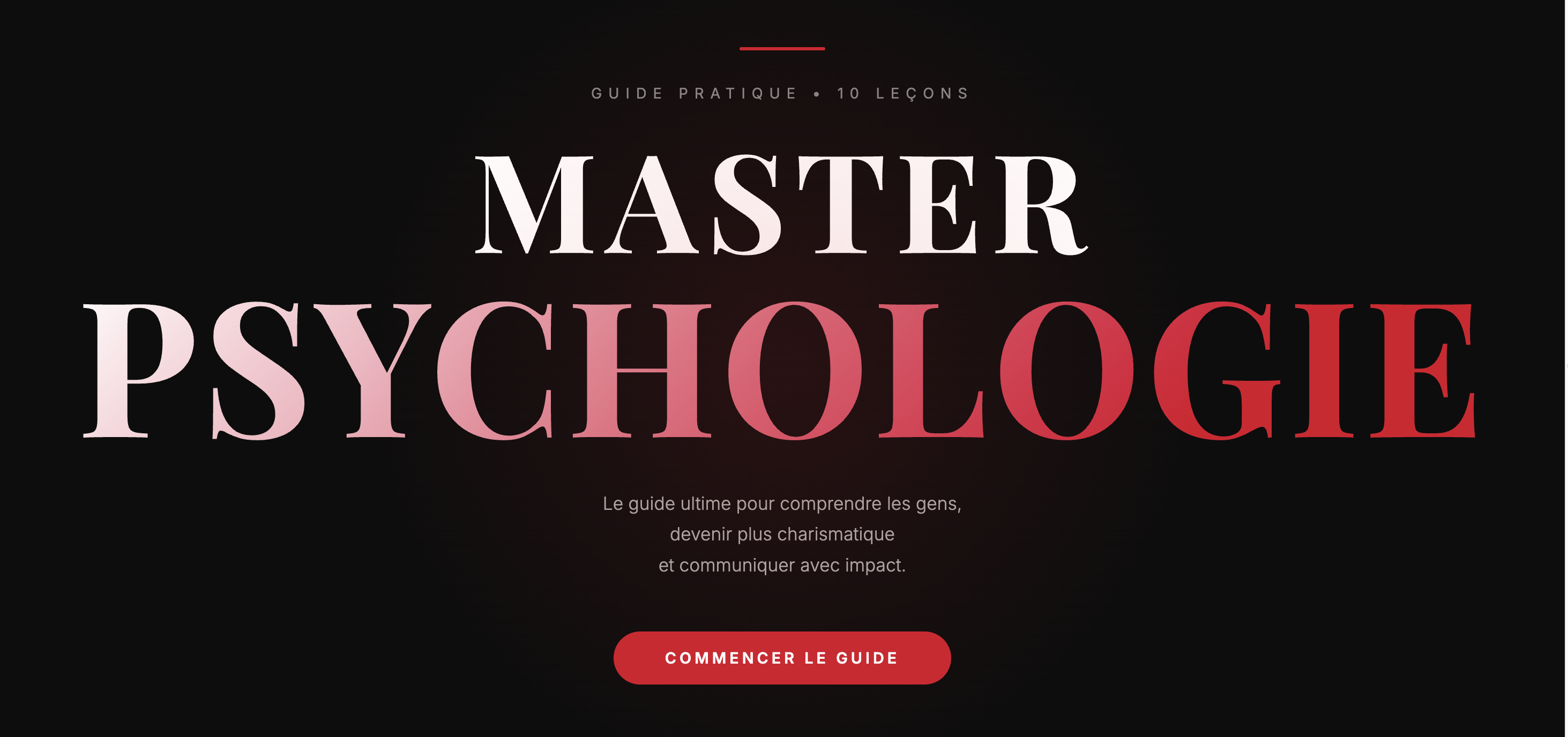 MASTER PSYCOLOGIE